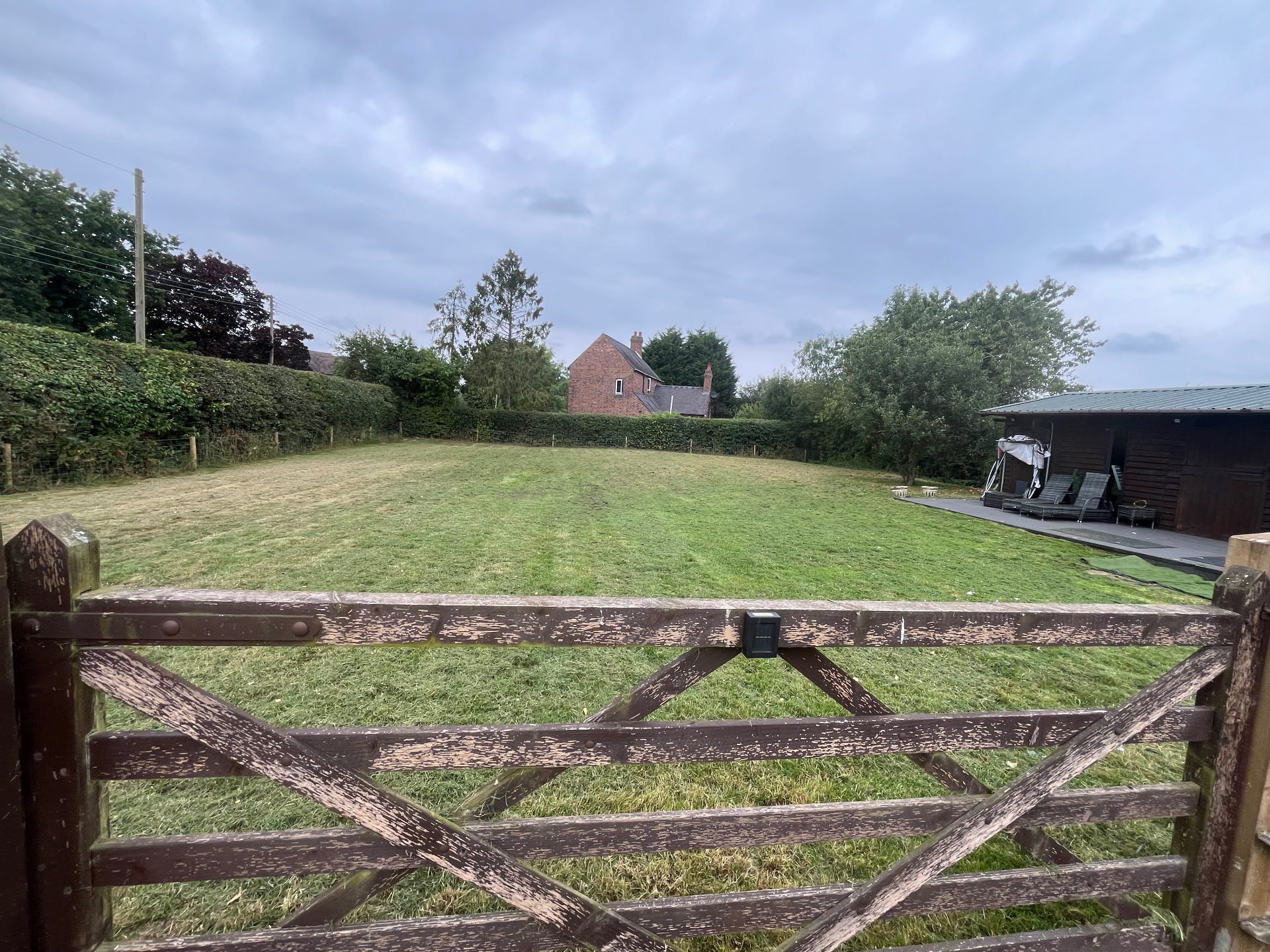 Large field lawn mowing completed