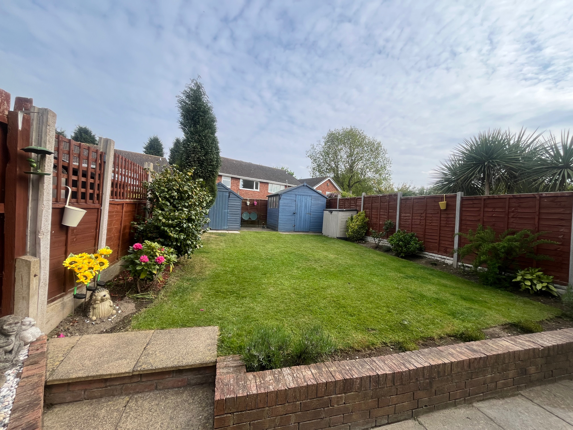 Maintained garden lawn